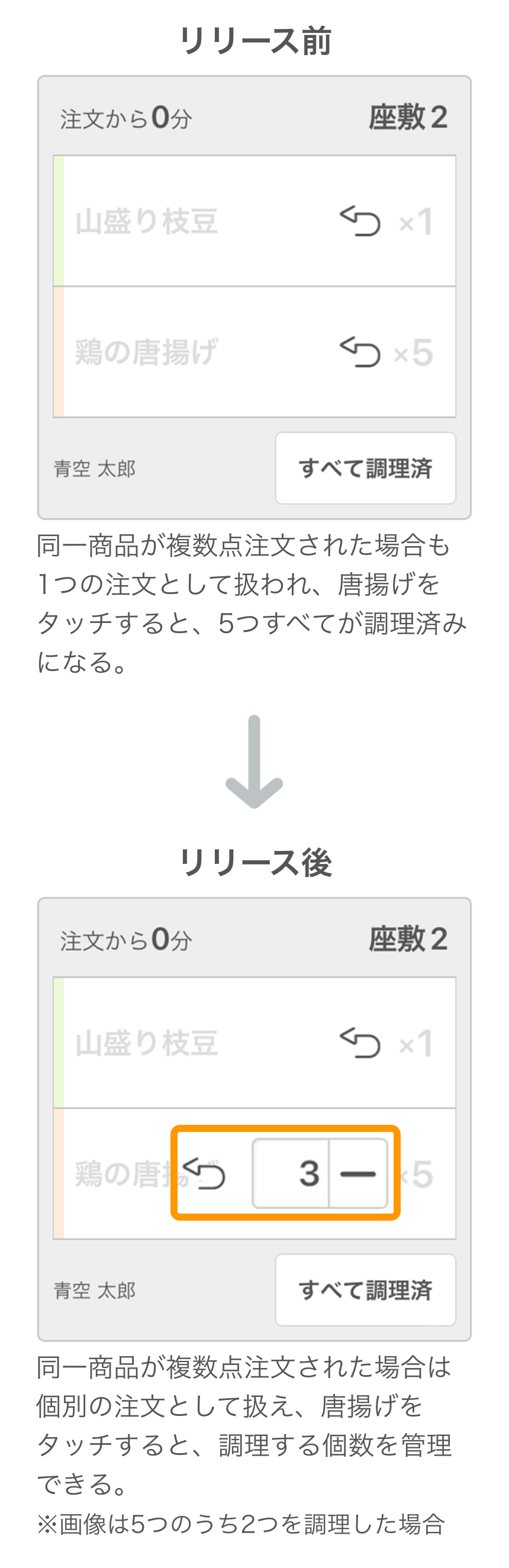 image_sp キッチンモニター 注文チケット SP用