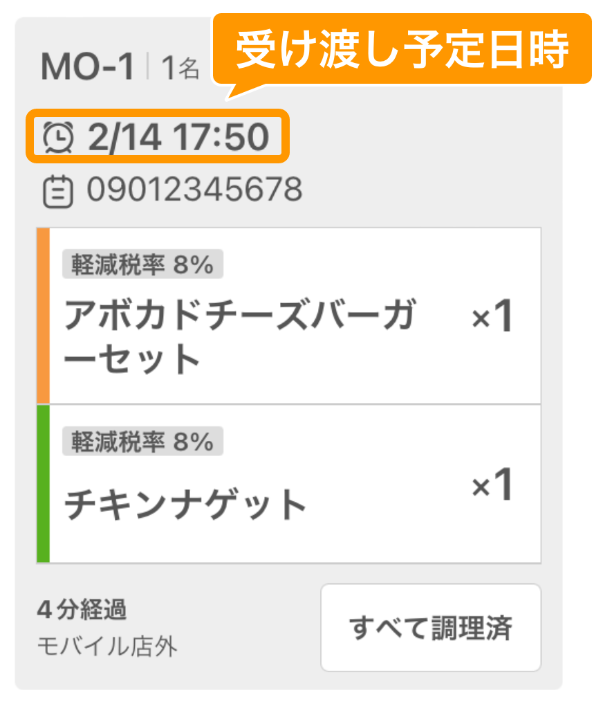 04 キッチンモニター 受け渡し予定日時