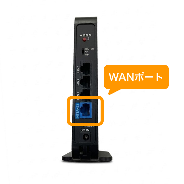 02 ONU ネットワーク機器 WANポートからLANケーブルを抜き再度接続