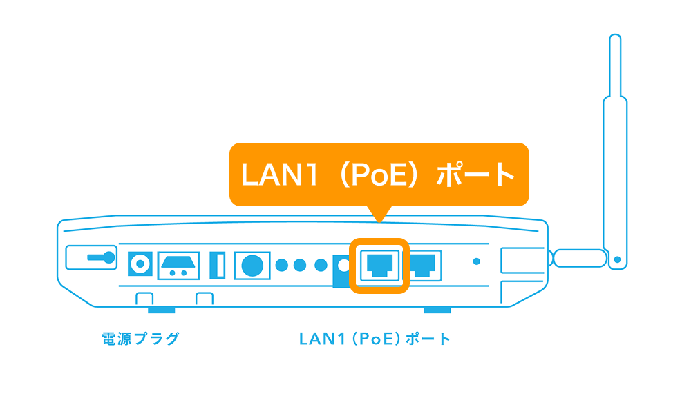 22 BUFFALO Wi-Fi機器 LAN1（PoE）ポート