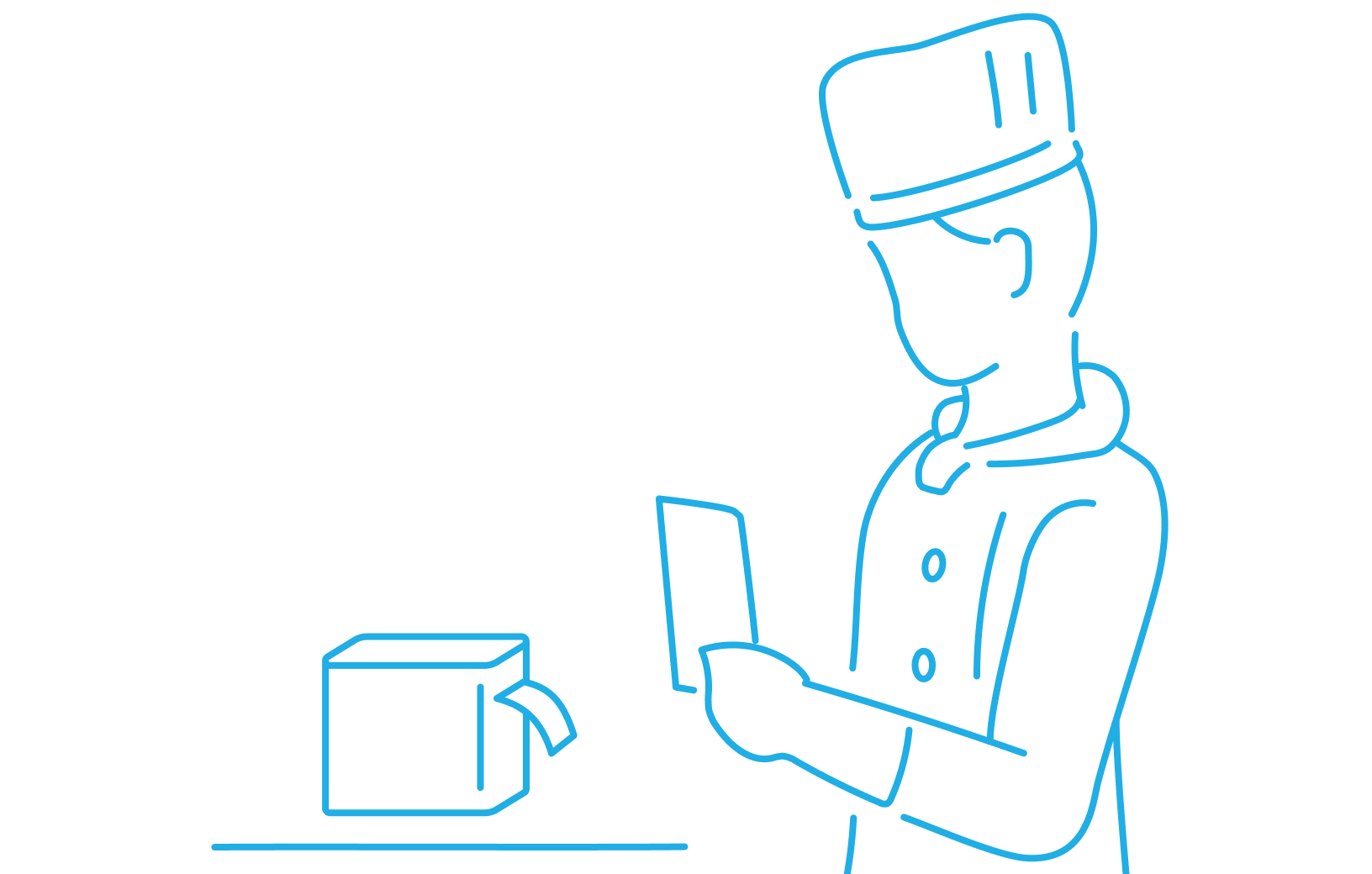 kp キッチンプリンターの利用イメージイラスト